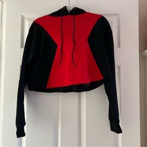 Black Widow Cropped Avengers Hoodie
